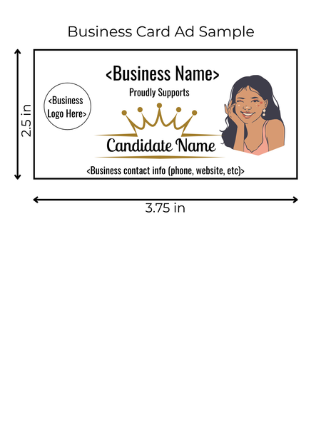 Rondy Royalty Business Card - Horizontal Advertisement