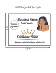 Rondy Royalty Half Page Horizontal Advertisement